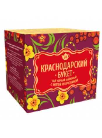 Чай черный байховый с мятой и брусникой 50гр.кор*64